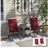 Outsunny Liegenauflage 116 x 50 x 5 cm rot 2 St.