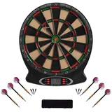 Best Sporting Dart Set London Xtra mit 12 Dartpfeilen/Ersatzspitzen & Etui I Dartscheibe elektronisch im hochwertigen Set I elektronische Dartscheibe mit Zubehör I Dartautomat 8 Spieler