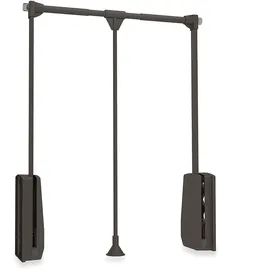 Emuca - Kleiderlift für Garderoben Hang, 600 - 830, Mokka, Stahl