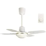 Sichler Haushaltsgeräte Kompakter 61 cm Deckenventilator Metall