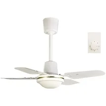 Sichler Haushaltsgeräte Kompakter 61 cm Deckenventilator Metall