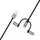 Varta USB-A auf Micro-USB/USB-C/Lightning 2 m Schwarz