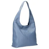 ITALYSHOP24 Jeansblau Shopper Leder