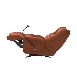 Sofa.de Relaxsessel Tokyo Kunstleder 87 x 91 x 106 cm Rot mit Relaxfunktion