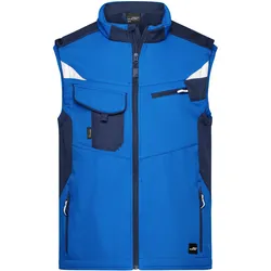 Workwear Softshellweste - Farbe blau - Größe 5XL