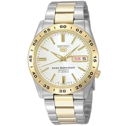 Automatikuhr SEIKO "Seiko 5", gold (silberfarben, goldfarben), Armbanduhren, Damen, Armbanduhr, Mechanische Uhr, Herrenuhr, Damenuhr, Datum