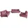MID.YOU 2-Sitzer-Sofa, Drago Brombeere, Chenille