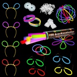 NEON FUN Knicklichter XL Party Box, umfassendes Partyoutfit für 4 Personen Brillen Ohren und vieles mehr Testurteil 1,4 sehr gut für Kinder Feier Geburtstag Festival, Menge:1 Rolle