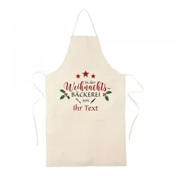 Schürze "Weihnachtsbäckerei" individuell 4-farbig bedruckt