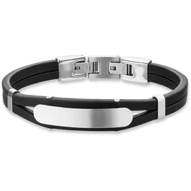 Save Brave Dexter Herren Armband Leder schwarz SBB-DEXTER-BK Größe 18