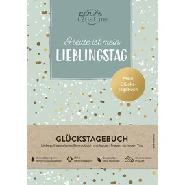 pen2nature Heute ist mein Lieblingstag I Mein Glückstagebuch I Journal in A5, Hardcover
