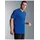 TRIGEMA T-Shirt "TRIGEMA V-Shirt COOLMAX", Jungen, Gr. S, blau (royal), Trikot, 100% Polyester (recycelt), lang, V-Ausschnitt, Shirts T-Shirt