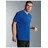 TRIGEMA T-Shirt "TRIGEMA V-Shirt COOLMAX", Jungen, Gr. S, blau (royal), Trikot, 100% Polyester (recycelt), lang, V-Ausschnitt, Shirts T-Shirt