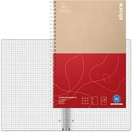 Share Collegeblock 4-0016-A5, A5, Innenrand, 70 g/m2, 100