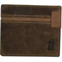 Drachenleder Echtleder Herren 11,5x10x2,5cm OPT083N - braun