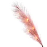 MARELIDA LED Zweig Federbüschel - Pampasgras - 6 warmweiße LED - H: 70cm - Timer - für In...