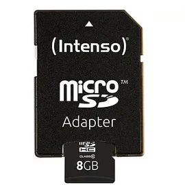 Intenso microSD Class 10 8 GB + microSD-Adapter