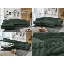MKS Meble Eckcouch Cord 2-Sitzer Grün