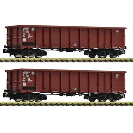 Fleischmann 830250 N 2er-Set Offene Güterwagen Eanos 052 DB
