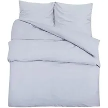vidaXL Bettwäsche-Set Grau 200 x 220 cm