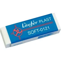 Läufer Radiergummi Plast Soft weiß, 1 St.