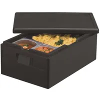 Papstar 15104 Lebensmittelaufbewahrungsbehälter Rechteckig Box 30 l schwarz "Gastro-Norm