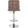 CLP Barhocker Peru Samt braun chrom