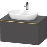 Duravit Waschtischunterschrank 1 Auszug 80 x 45,9 x 55 cm Graphit Matt