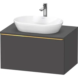 Duravit Waschtischunterschrank 1 Auszug 80 x 45,9 x 55 cm Graphit Matt