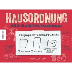 Hausordnung - Ausfüllen, ankreuzen, zusammenziehen