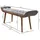 Wohnling Sitzbank WL6.013 Grau 125 x 51 x 38 cm