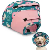 Hjumarayan Halskrause Hund Weich - Hundekragen Leckschutz, Schutzkragen Hund Wasserdicht Kragen nach OP, Leicht Trichter Verhinderung von Wunden Leckt oder Kratzt (Rosa S)