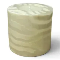 Stumpenkerze White Zebra - Swazi Candles