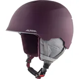 Alpina MAROI JR - Sicherer, Bruchfester & Individuell Anpassbarer Skihelm Für Kinder, charcoal-neon matt, 53-57 cm