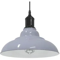 VidaXL Pendelleuchte Höhenverstellbar E27 Grau Glänzend Ø 31 cm