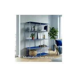 Floordirekt Metallregal 78 x 40 x 118 cm Blau