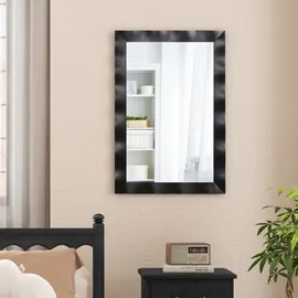 Costway Wandspiegel 106 x 71,5 cm Schwarz