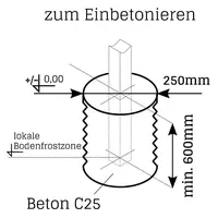 fa-bausysteme Gartentor voll Rahmen Verzinkt 1500 x 1800 mm