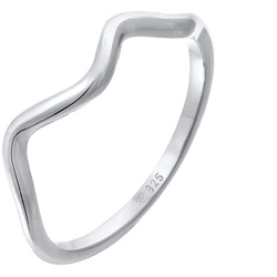 Elli Wellen Minimal Geo Trend 925 Silber Ringe   Damen 