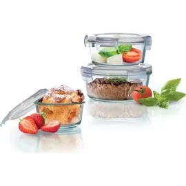 cp creative products Frischhaltedose rund braun 400/620/950 ml 3-tlg.