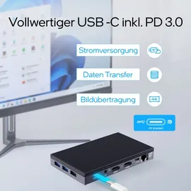 Orbsmart AW-15L Mini-PC 2023 4K Ultra HD Intel Alder Lake N100 2,0 GHz 8 GB RAM 256 GB HDD Windows 11