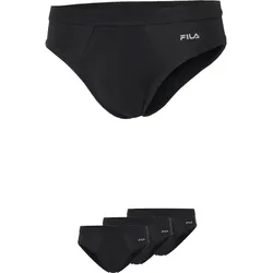 Slip FILA "MAN BRIEF", Herren, Gr. L, schwarz, Obermaterial: 95% Baumwolle, 5% Elasthan, unifarben, Unterhosen, mit flach verarbeiteten Nähten