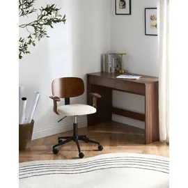 Beliani GUNNISON Bouclé Cremeweiß