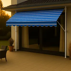 Angerer Klemmmarkise Exklusiv 350 x 174 cm blau