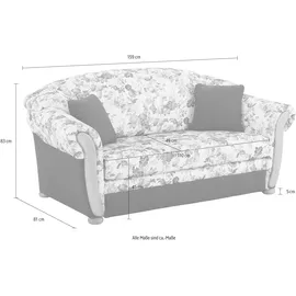 Home Affaire "Milano, bequem durch Federkern, kompakte Stellmaße: Breite 159cm", grau