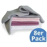 Makian Mullwindel / Mulltuch 8er Pack 80 x 80 cm - Orchidee | Puder