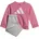 Essentials Jogginganzug Pink/Weiß 74