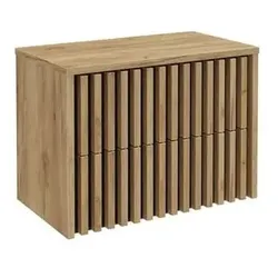 Badezimmerschrank mit Abdeckung SAT Delano 80x56x45 cm Eiche matt DELANO80ZDCDE