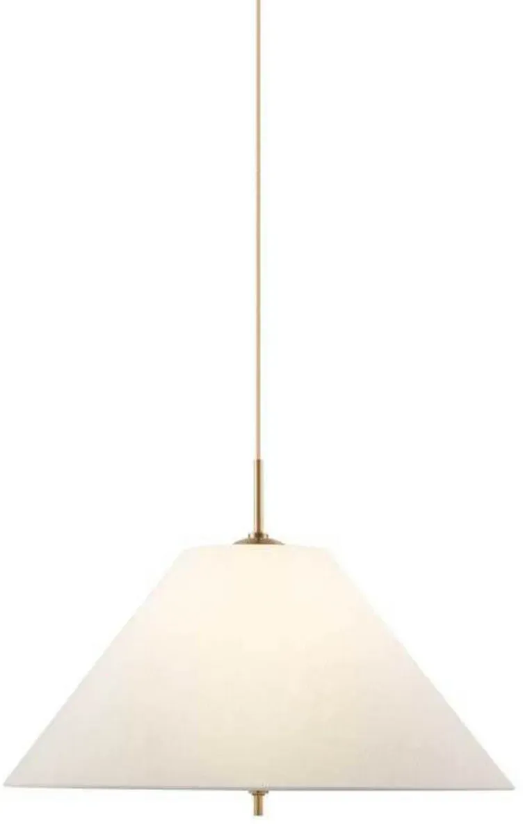 Pendelleuchte Globen Lighting, IRIS, dimmbar, Beige, für Wohnzimmer, Stoff / Textil, Vintage - 35.6