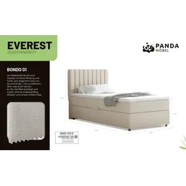 panda möbel Boxspringbett Everest, mit Topper - beige